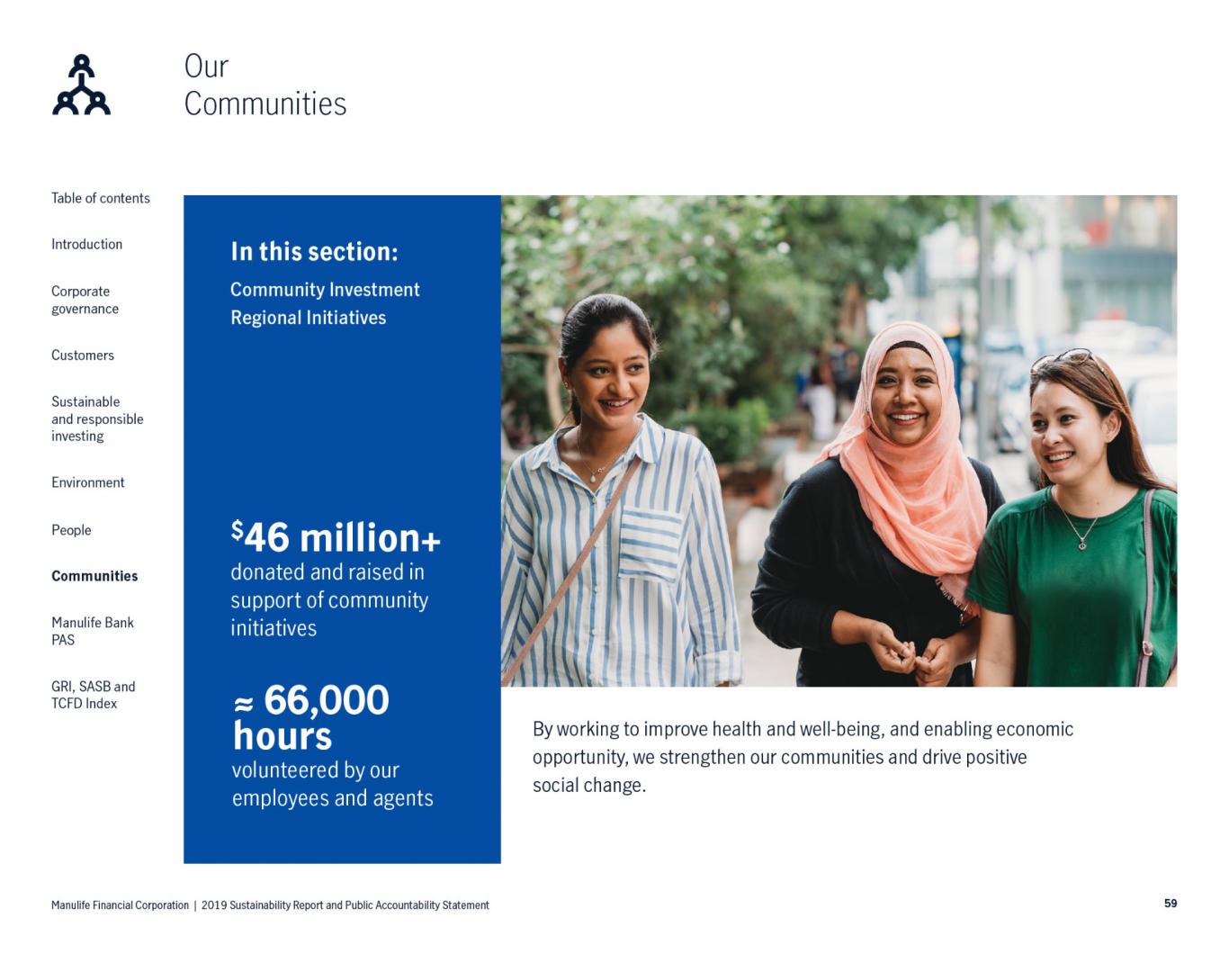 Manulife Sustainability Report and Public Accountability Statement