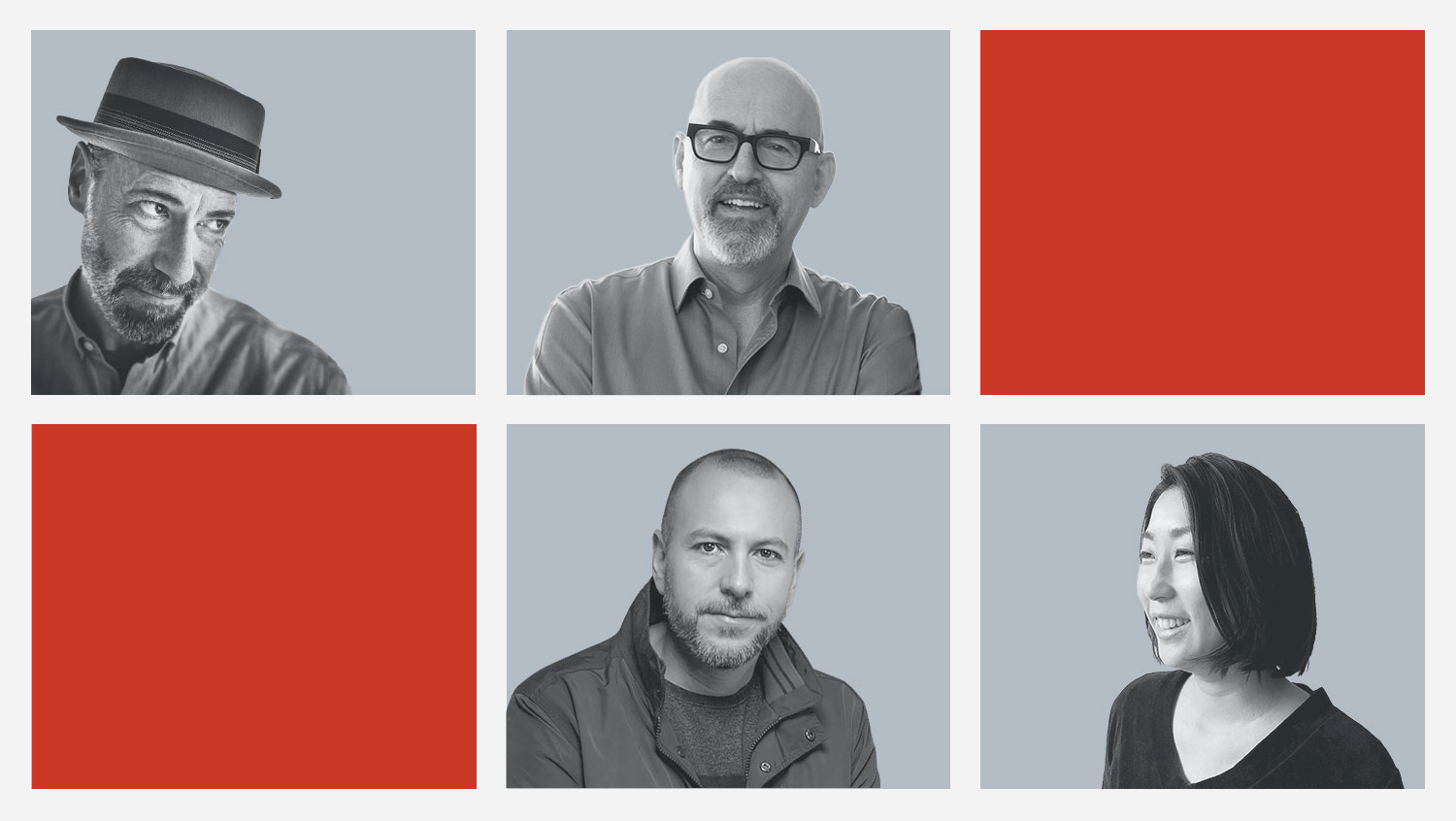 Works Design’s 2020 Sustainability Reporting Trends team of designers: Don Laurie (top left), Kevin Ward (top right), Nelson Silva (bottom left) and Chie Momota (bottom right)