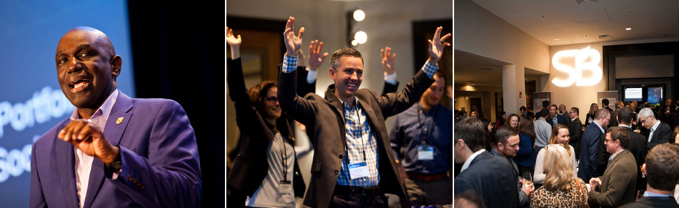 People attend the Sustainable Brands New Metrics conference in 2017.