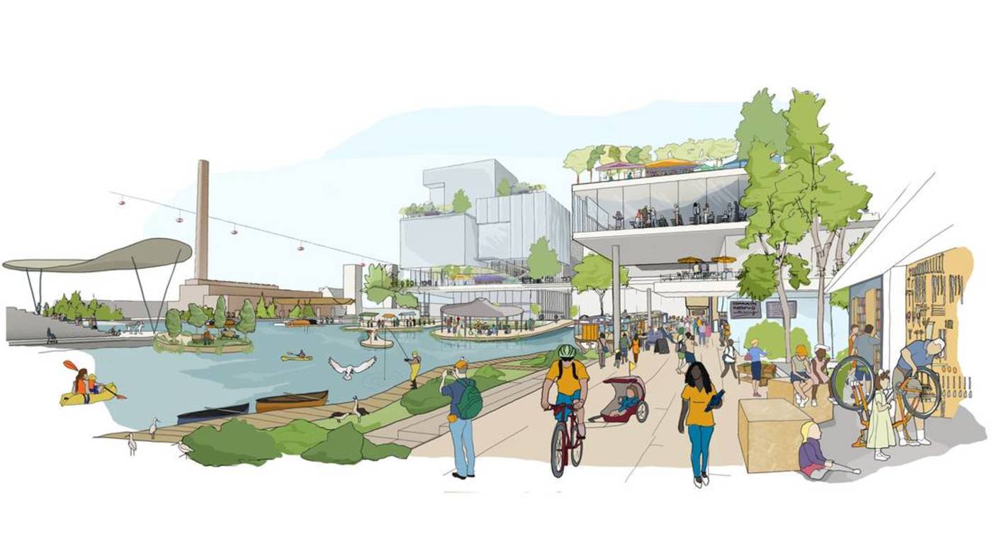 Sidewalk Labs' illustrated vision for Toronto's Quayside neighbourhood.