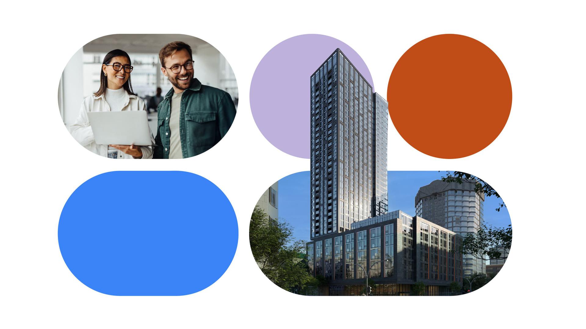 Horizontal version of a graphic from the GWL Realty Advisors’ 2024 Annual Review cover.