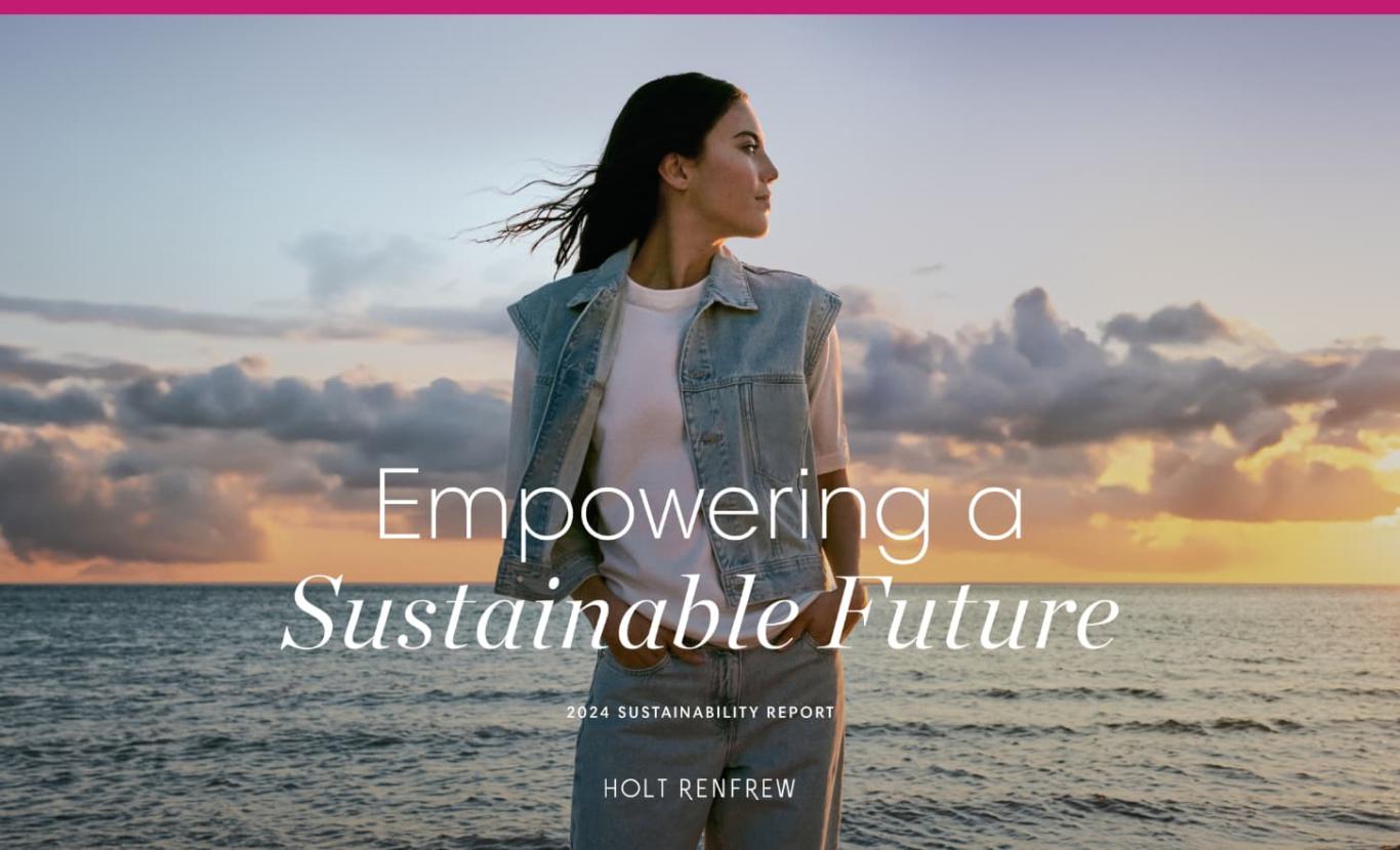 Cover of Holt Renfrew’s 2024 Sustainability Report.