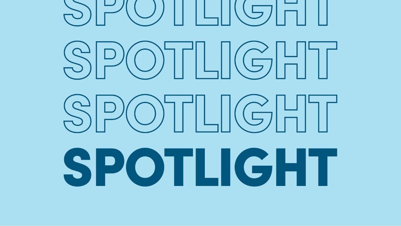 Graphic of the word “Spotlight” repeatedly over four rows.